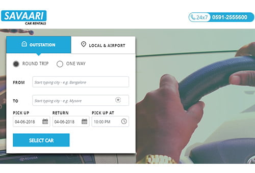 Savaari Taxi Booking App 