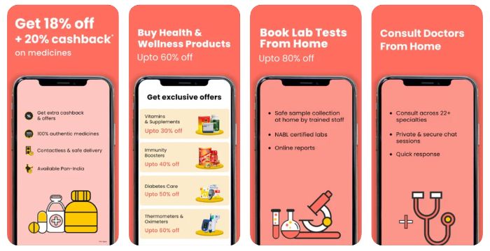 1mg Online Medicine Delivery App in India